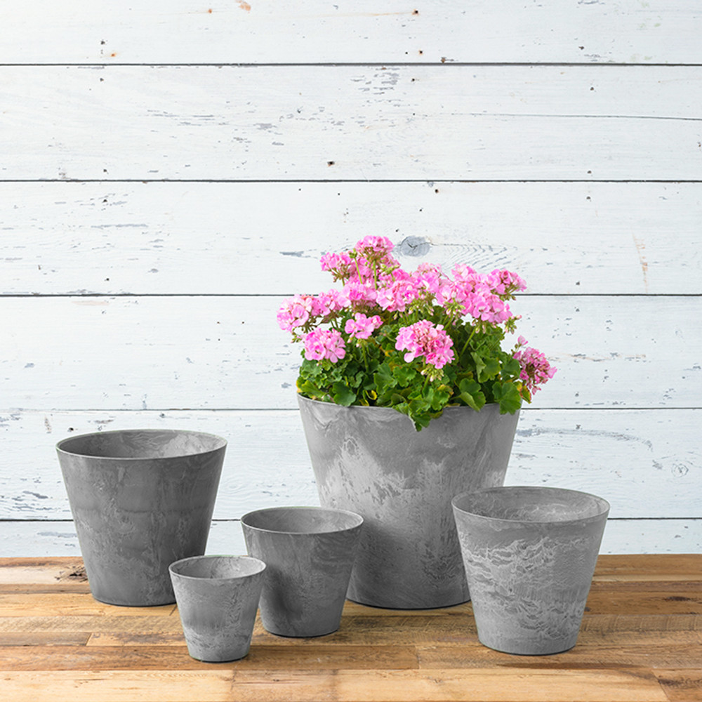Napa Round Planter 10″ – Artstone White